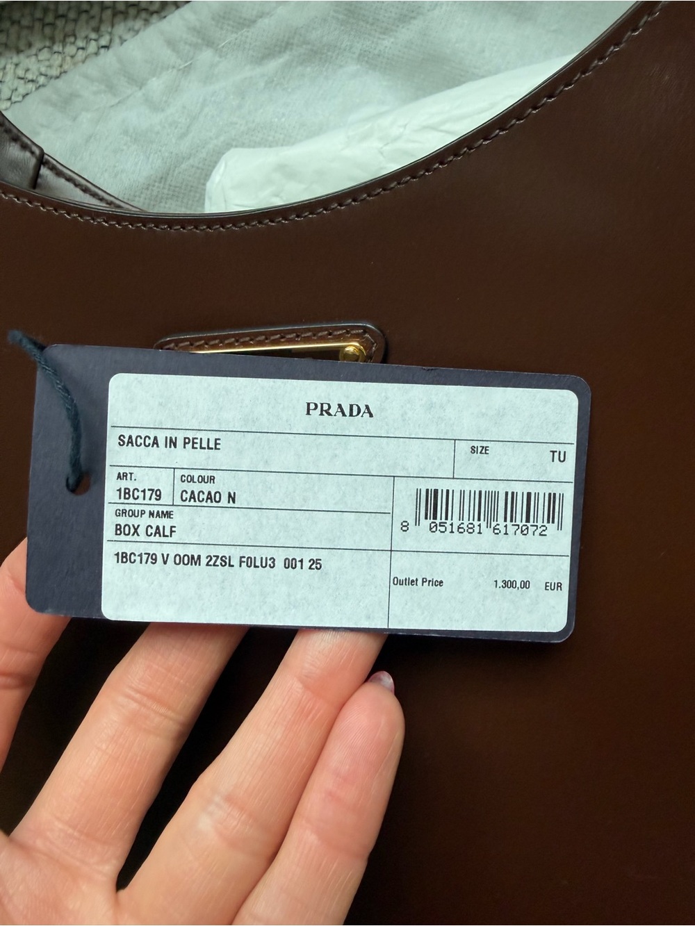 Prada Brown Leather Shoulder Hobo with Gold Hardware - Picture 6 of 7